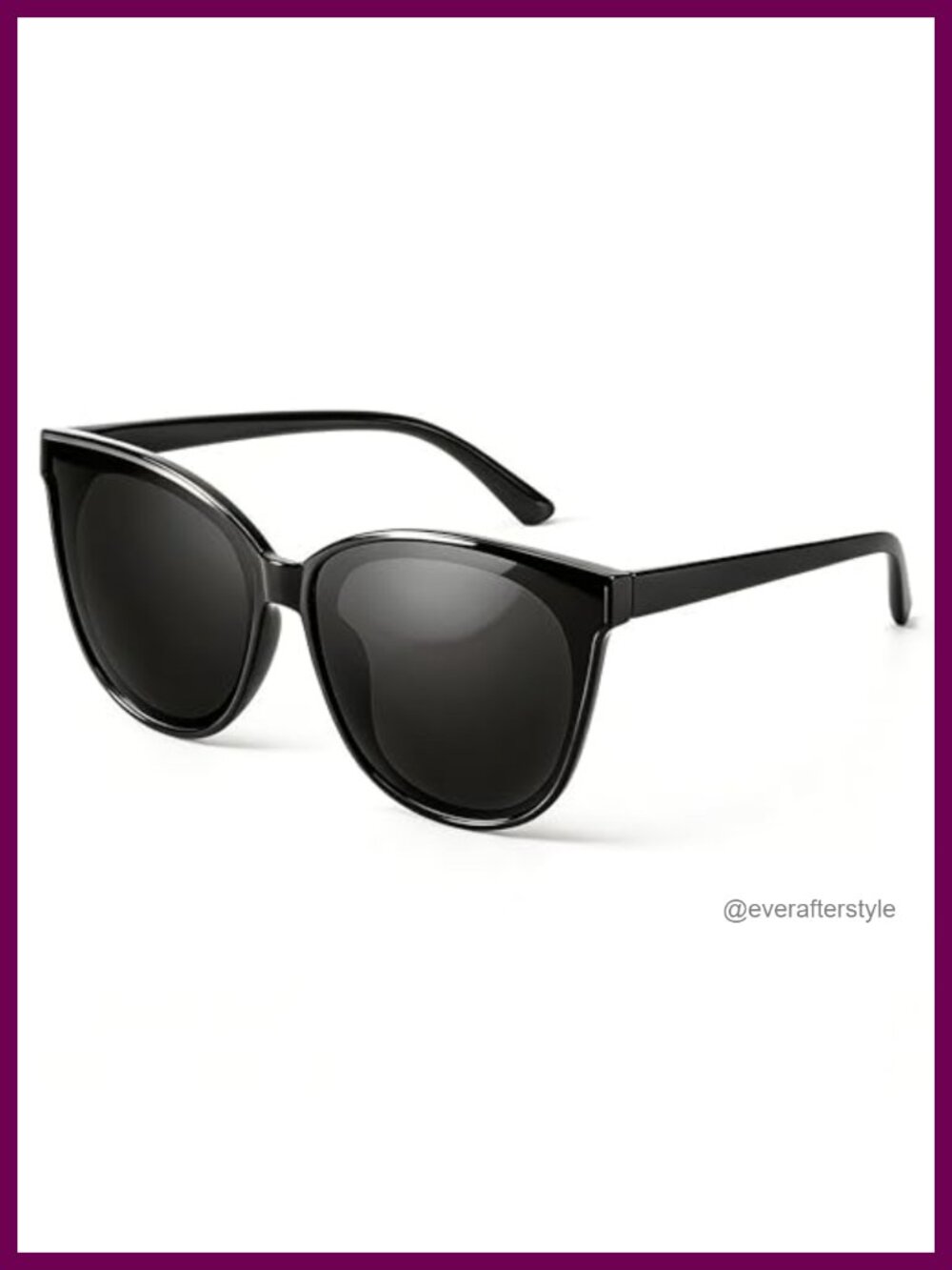 Oversized Polarized Cat Eye Sunglasses UV400 Full Frame TAC Lens Wrap Around